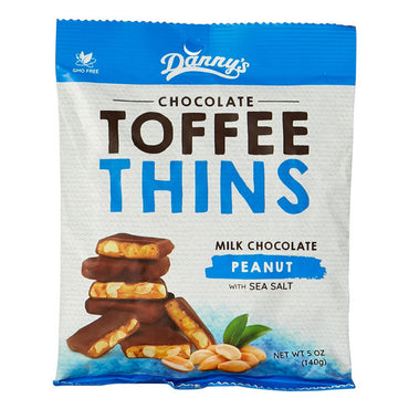 Danny's Toffee Thins - Choc Peanut & Sea Salt
