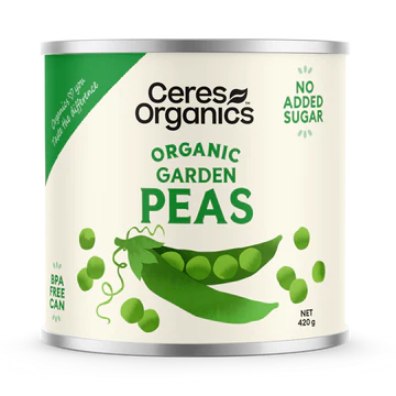 Organic Garden Peas - Ceres