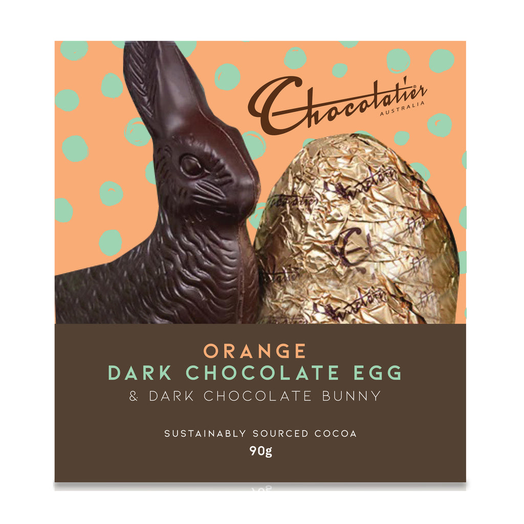 Orange Dark Chocolate Egg & Bunny 90g