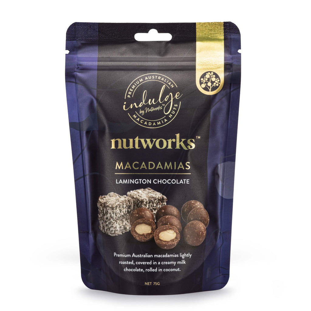 Macadamias Lamington Chocolate - Nutworks