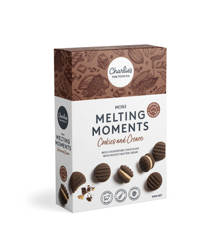 Charlies Melting Moments Cookies & Cream 100g