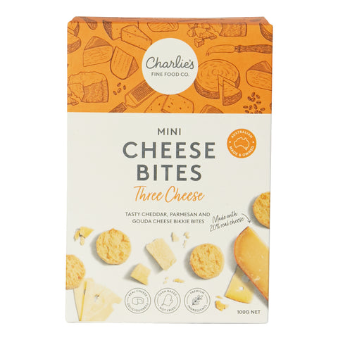 Three Cheese Mini Bites 100g - Charlies