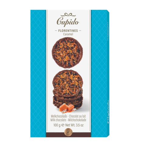 Cupido Florentines Caramel Milk Chocolate 100g