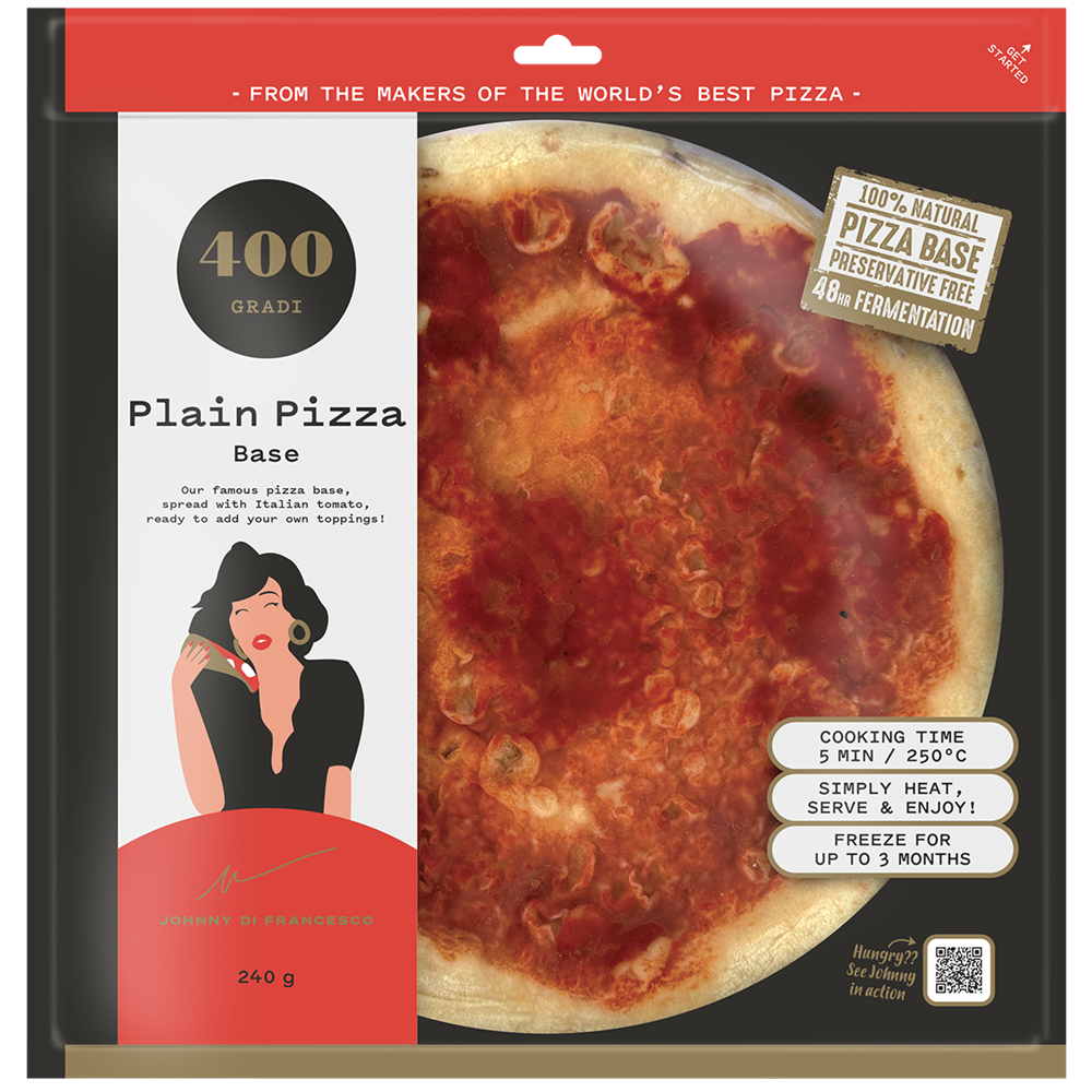 Pizza Plain Base 240g - 400 Gradi