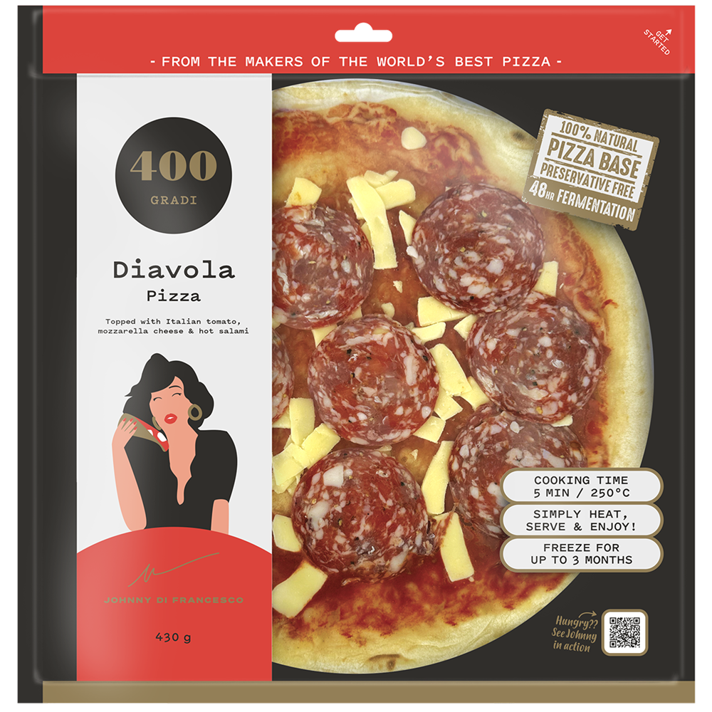 Pizza Diavola 430g - 400 Gradi