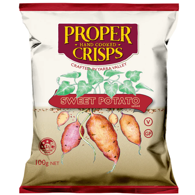 Proper Sweets Sweet Potato - Proper Crisps 100g – Bendigo Fresh