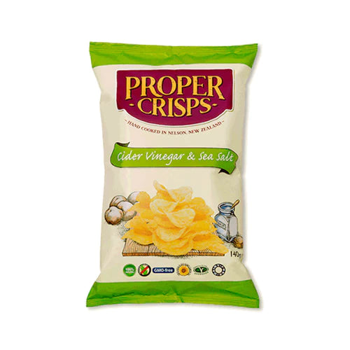 Cider Vinegar & Sea Salt - Proper Crisps 150g