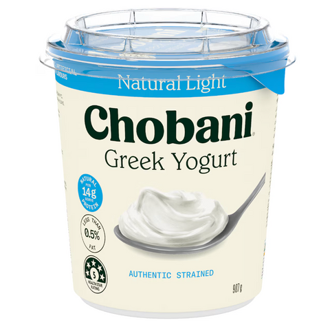 Chobani Greek Yoghurt - Natural Light
