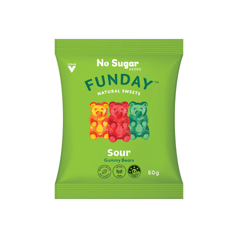 Funday - Sour Gummy Bears 50g