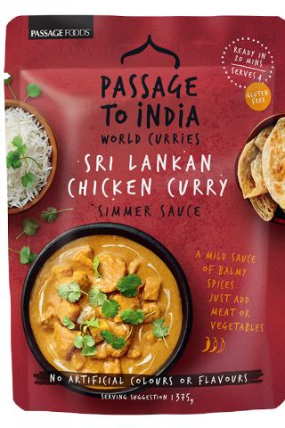 Sri Lankan Coconut & Cashew Chicken Simmer Sauce - Passage To India