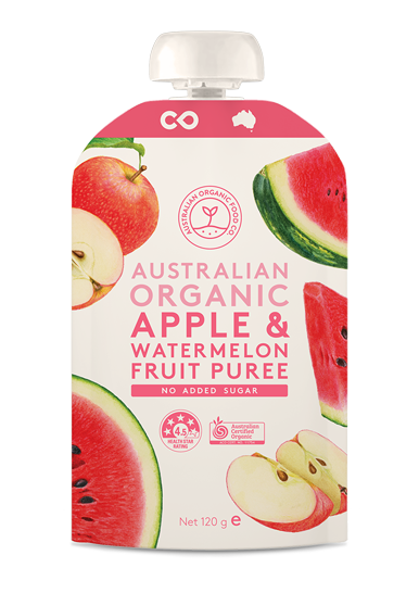 Apple & Watermelon Fruit Puree - Australian Organic