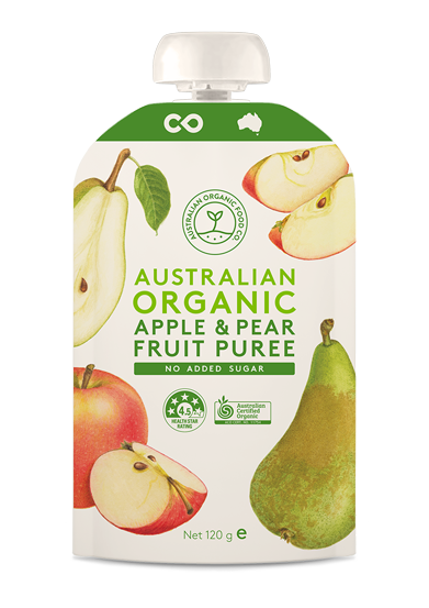 Apple & Pear Fruit Puree - Australian Organic